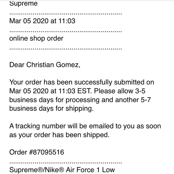 Nike Air Force 1 x Supreme - Picture 8 of 8